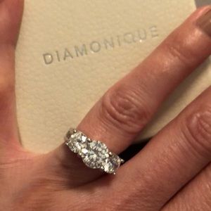 Diamonique Anniversary Ring